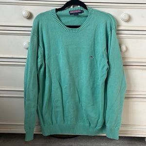 Green crew neck sweater